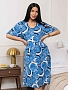 Женский халат мод.1781/9 / Синий