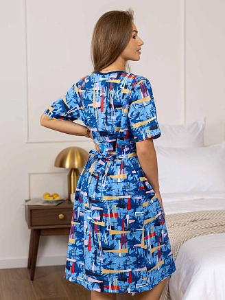 Женский халат мод.1683/11 / Синий