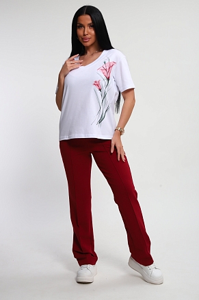 Женский костюм 74724 / бордовый