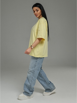 Женская футболка Винтаж / Желтый