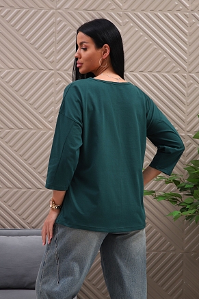 Женская туника 29537 / изумрудный