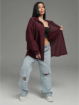 Женская рубашка Стелла / Бордо