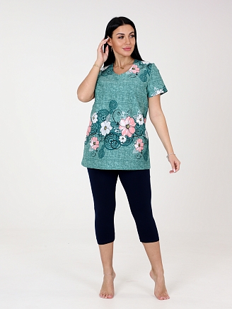 Женские бриджи макси БЖ-397 / Черный