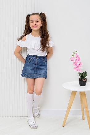 Детские гольфы Незабудка (набор 2 пары) / белый