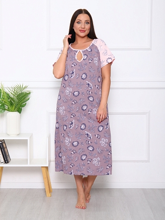 Женская ночная сорочка М-088 / какао