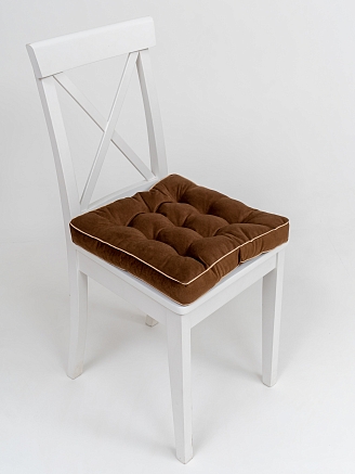 Подушка на стул с бортом / Шоколад