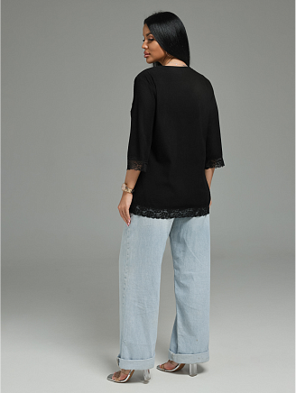 Женская футболка Богемия / Черный