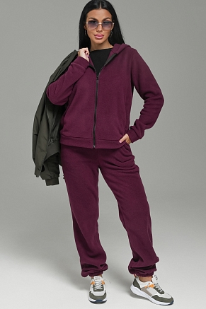 Женский костюм с брюками 74718 / бордовый