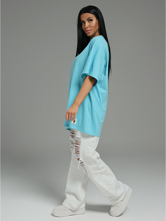 Женская футболка Анита-2 / Лазурный