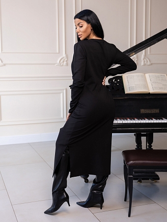 Женское платье мод.2080/3 / Черный