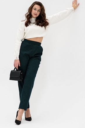 Женские брюки 32809 / темно-зеленый