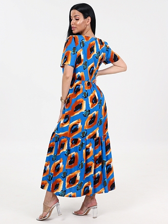 Женское платье макси ПлШ-455 / Бирюза