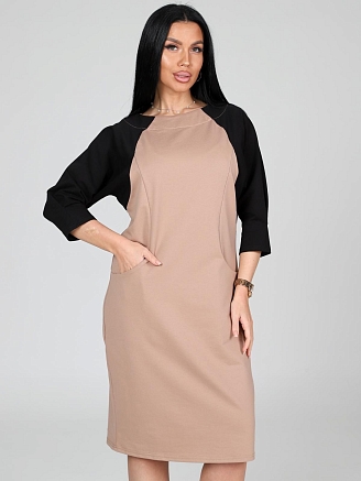 Женское платье Воксель / бежевый