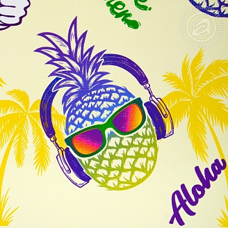 Полотенце банное вафельное №349 / Солнечный остров