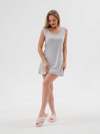 Женская сорочка Машенька / Серый меланж