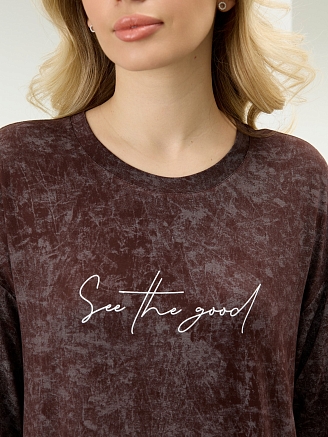 Женская туника Миэла-1 / шоколадный