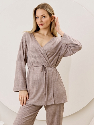 Женский кардиган-кимоно Эвила-1 / капучино