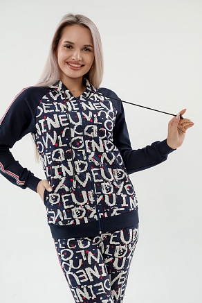 Костюм женский из футера SportLand / буквы