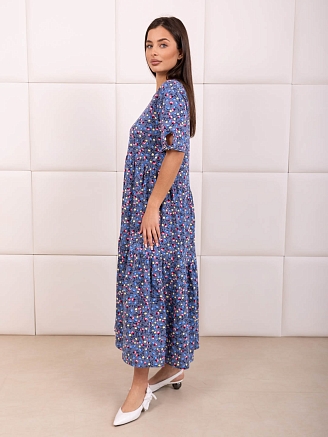 Женское платье мод.1872/21 / Синий