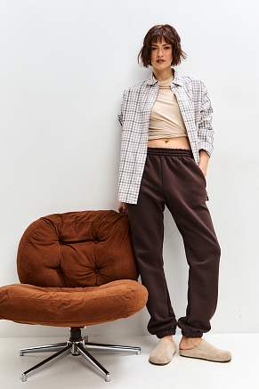 Женские брюки Сова / Шоколад