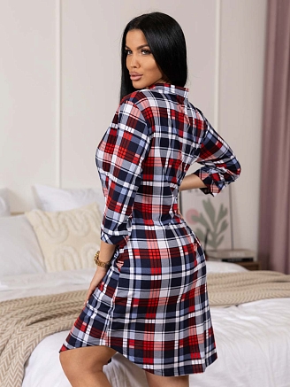 Женский халат мод.2009/3 / Красный