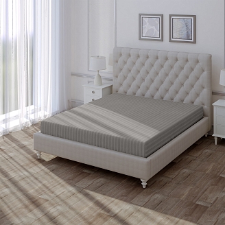 Простыня на резинке "Verossa" Stripe / Gray