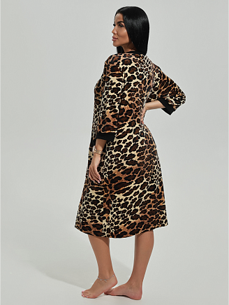 Женский халат Багира / Коричневый