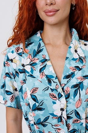 Женский халат 2128/2 / Голубой