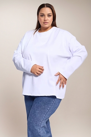 Футболка унисекс 14403 с дл.рукавом / белый