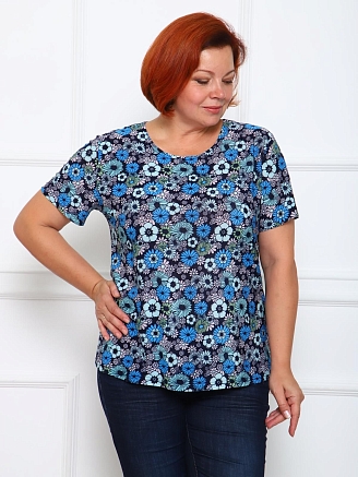 Женская футболка Оранжерея / Голубой