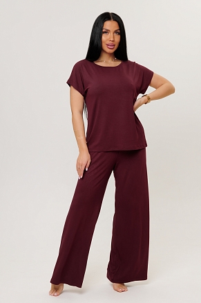 Женский костюм с брюками 2280/2 / Бордовый