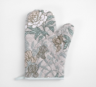 Прихватка-рукавица кухонная рогожка / Нежный день