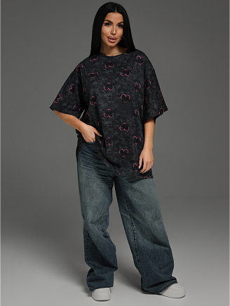 Женская футболка Ирбис / Графит