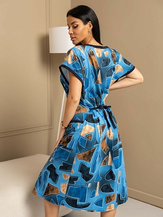 Женский халат мод.1472/10 / Синий