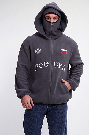 Мужской худи 36990 / серый