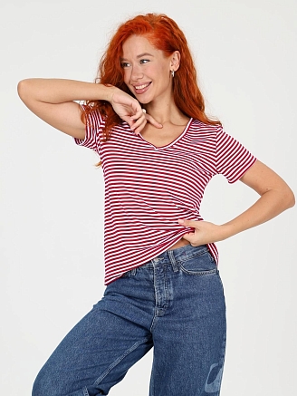 Женская футболка Лимона / Бордовый