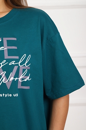 Женский костюм 20524 / изумрудный