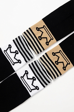 Детские гольфы Корона (набор 2 пары) / бежевый, белый