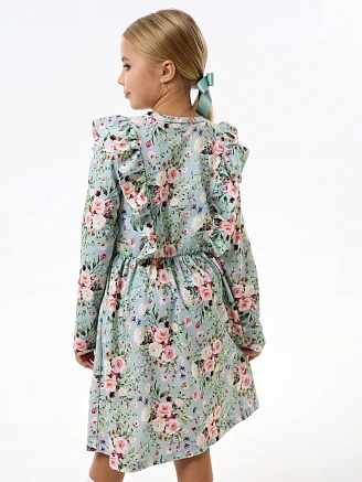 Детское платье "Красотка" / Цветы на ментоле
