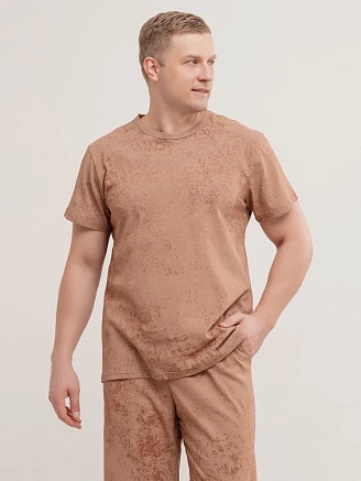Мужская пижама "Туман" арт. мк1286бж / Бежевый