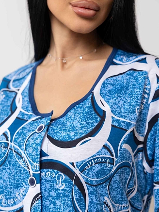 Женский халат мод.1781/9 / Синий