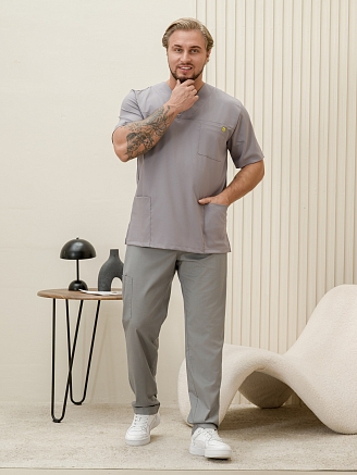 Костюм медицинский мужской М-151-39 Вискоза/Стрейч