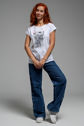 Женская футболка 7030 / взгляд