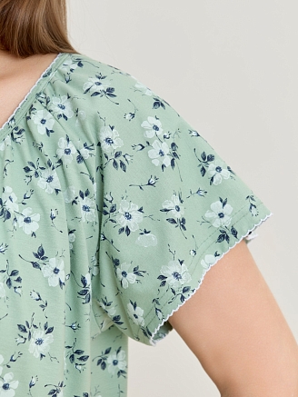 Женская ночная сорочка Эла / зелёный