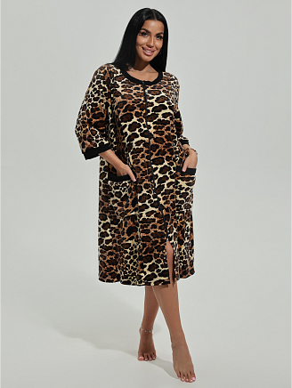 Женский халат Багира / Коричневый