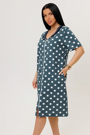 Женский халат 2141/2 / Серо-зеленый