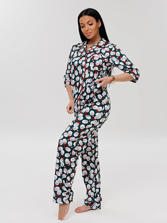 Женский костюм К-132(К) / Зеленый (санта)