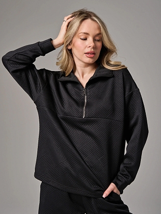 Женский костюм "Жаккард" 2450-Жак / Черный