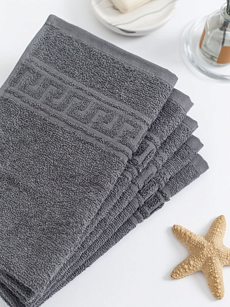 Полотенце махровое г/к Узбекистан 380 гр/м2 / 910-серый