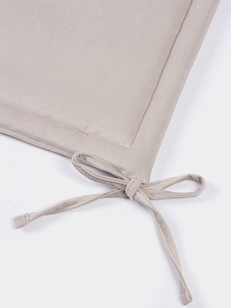 Комплект квадратных подушек на стул с завязками (2 шт.) / Бежевый